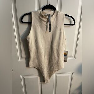 Vuori Cream Sleeveless Bodysuit